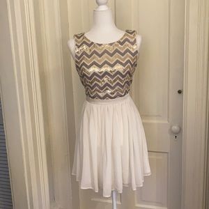 Forever 21, cute date night dress, prom, wedding, special occasion, sequintop S